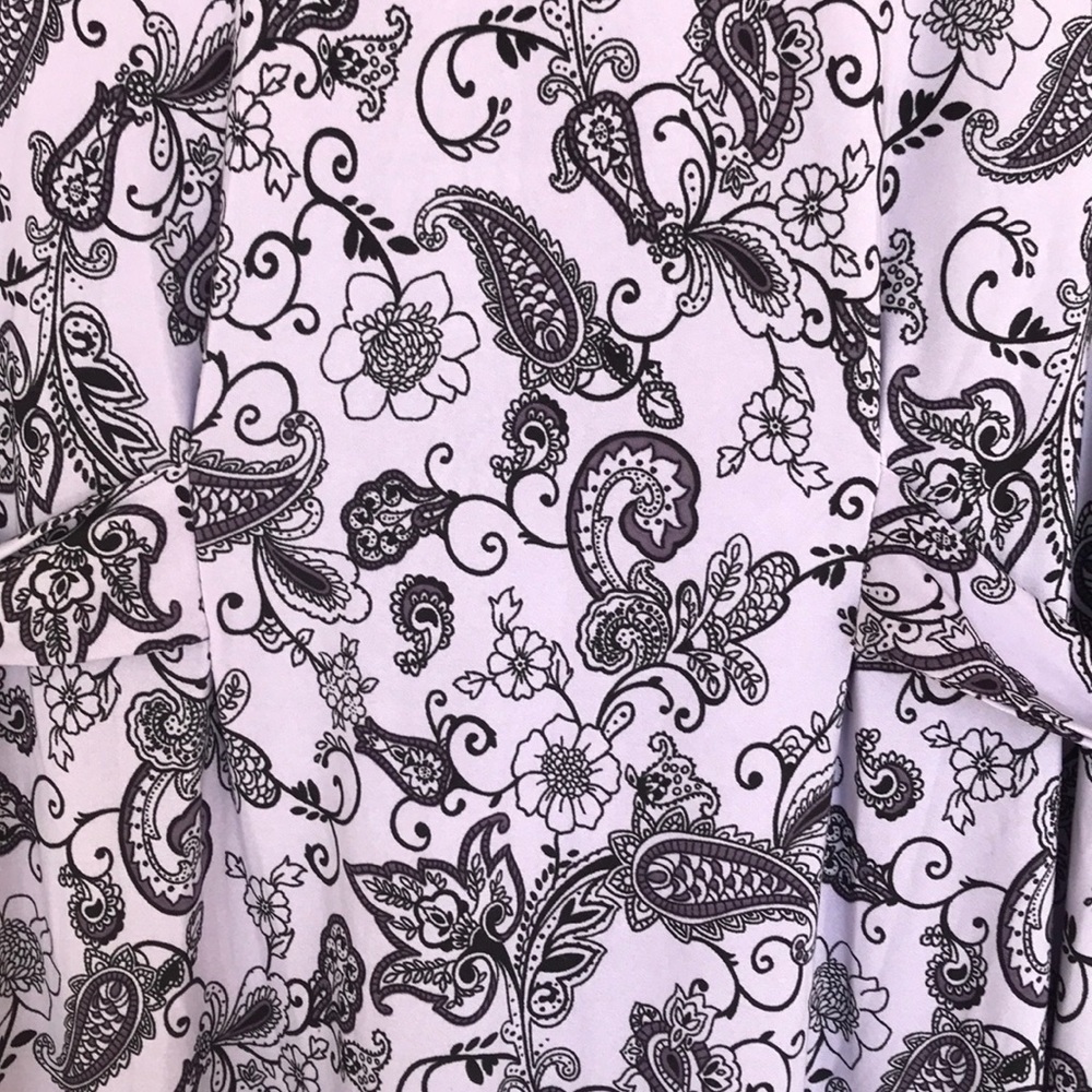 Studio Donatella Floral Paisley Wrap Tie Short Lounge Robe S/M - Picture 4 of 9